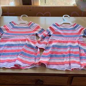 Gap spring dress for twins